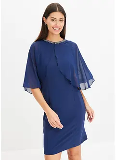 Bodycon-kjole med avtagbar cape, bonprix