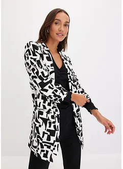 Lang, mønstret blazer, bonprix