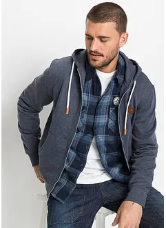 Hettejakke med detaljer i imitert skinn, bonprix