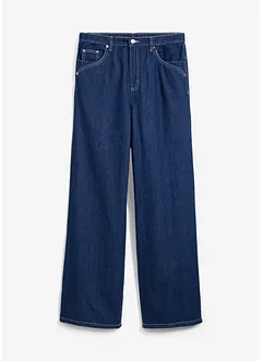 Wide Leg-jeans Mid Waist, komfortlinning, bonprix