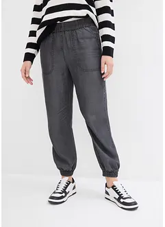 Pull on-bukse i lett lyocell, bonprix