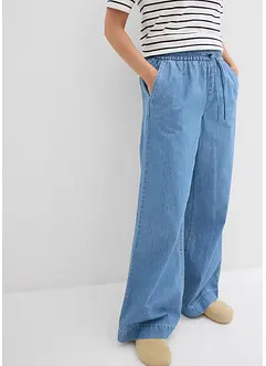 Wide Leg-jeans, Mid Waist, komfortlinning, bonprix