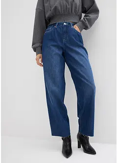 Baggy-jeans Mid Waist, komfortlinning, Super Soft, bonprix