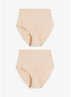 Sømløs shape-truse med lett formende effekt (2-pack), bonprix