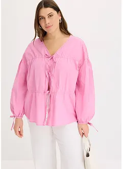 Bluse med sløyfer, bonprix
