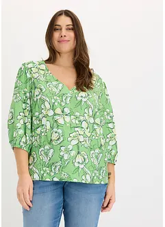 Bluse i lett viskosemiks, bonprix