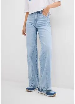 Wide Leg-jeans, High Waist, Low Stretch, bonprix
