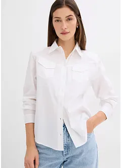 Bluse i økologisk bomull, bonprix