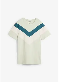 T-skjorte med økologisk bomull, Slim Fit, bonprix