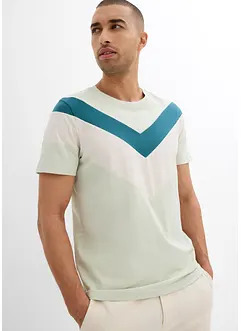 T-skjorte med økologisk bomull, Slim Fit, bonprix