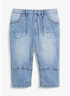 Regular Fit-3/4-jeans med stretch, Straight, bonprix