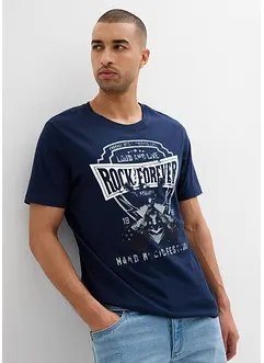 T-skjorte med maskulin print, bonprix
