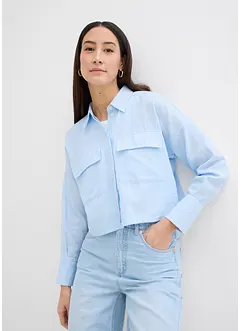 Oversized bluse av ren bomull, bonprix