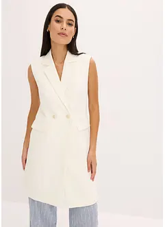 Lang vest i blazer-look, bonprix