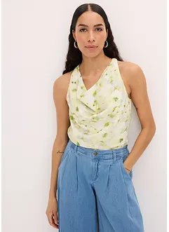 Blusetopp i sateng look, bonprix