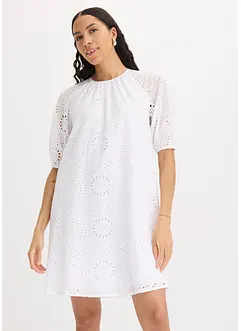 Kjole med hullbroderi, bonprix