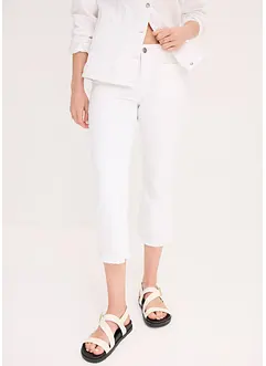 Capribukse i bomull med stretch, bonprix
