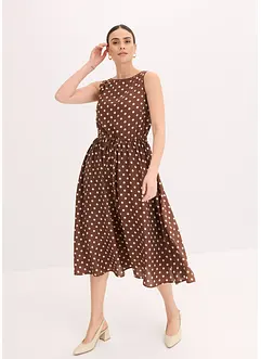 Midikjole med knyting, bonprix