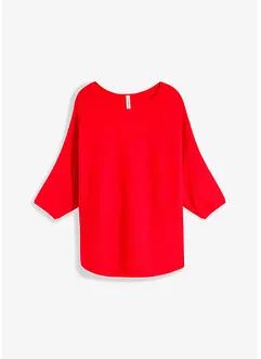 Oversized, ribbestrikket genser i viskosemiks, bonprix