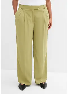 Bukse med legg og vide ben, bonprix