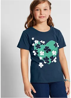 T-shirt til barn (2-pack) av økologisk bomull, bonprix