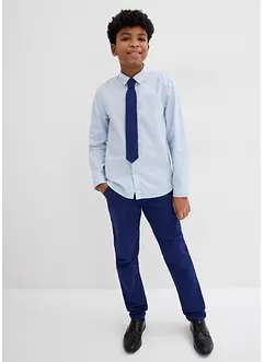 Chinos, langermet skjorte og slips (3-delt sett), bonprix