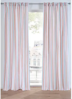 Gardin i økologisk bomull med stripemønster (1-pack), bonprix