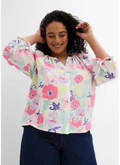 Bluse i bomullsmusselin, bonprix
