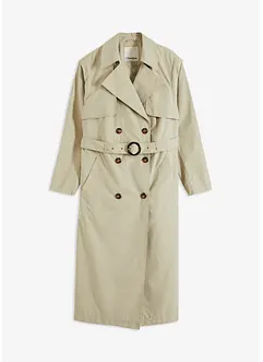 Kåpe i trenchcoat-look med avtagbare ermer og nederdel, bonprix