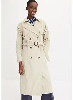 Kåpe i trenchcoat-look med avtagbare ermer og nederdel, bonprix