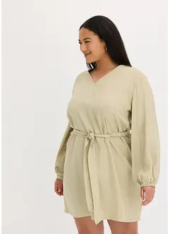 Kjole i lyocell med knytebelte (2-delt sett), bonprix