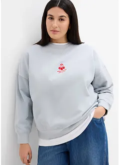 Oversized sweatshirt i økologisk bomull, bonprix