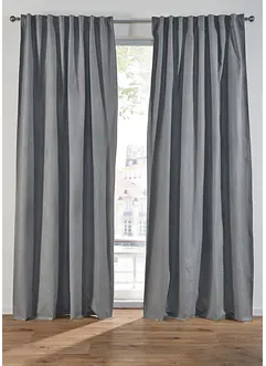 Mørkleggingsgardin i strukturert materiale med resirkulert polyester (1-pack), bonprix