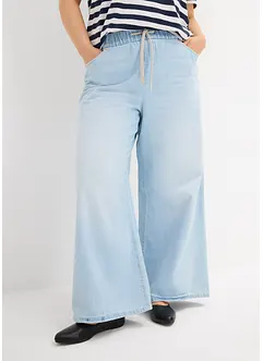 Wide Leg-jeans, Mid Waist, komfortlinning, bonprix
