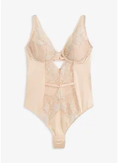 Stringbody med bøyle og glans, bonprix