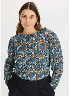 Langermet topp i mesh, bonprix