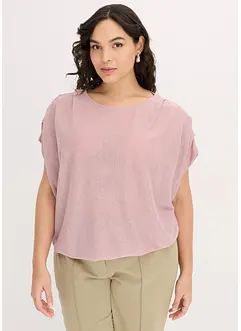 Lurex-topp med drapering, bonprix