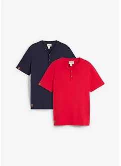 Bestefartrøye i økologisk bomull  (2-pack), bonprix