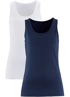 Singlet med stretch (2-pack), bonprix