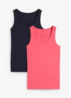Singlet med stretch (2-pack), bonprix