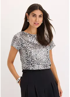 Paljettopp med leopardmønster, bonprix