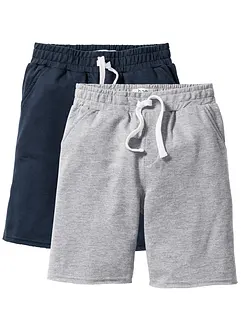 Trikot-bermudashorts i myk bomullsmiks (2-pack), bonprix