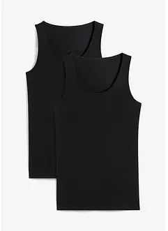 Singlet med stretch (2-pack), bonprix