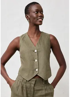 Vest i lin, bonprix