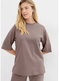 Lang topp i interlock-materiale, bonprix