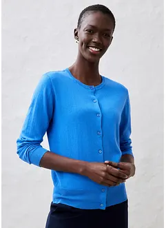 Cardigan med silke, bonprix