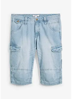 Lang bermudashorts i lett denim, Relaxed Fit, bonprix