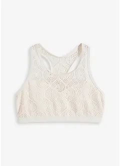 Bustier-bikinioverdel med blonde, bonprix