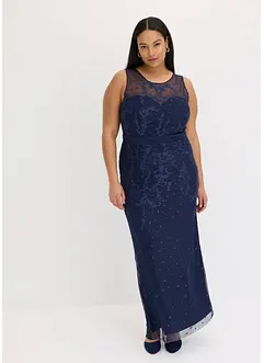 Blondekjole med broderi, bonprix
