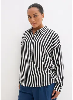 Skjortebluse i fin sateng, bonprix
